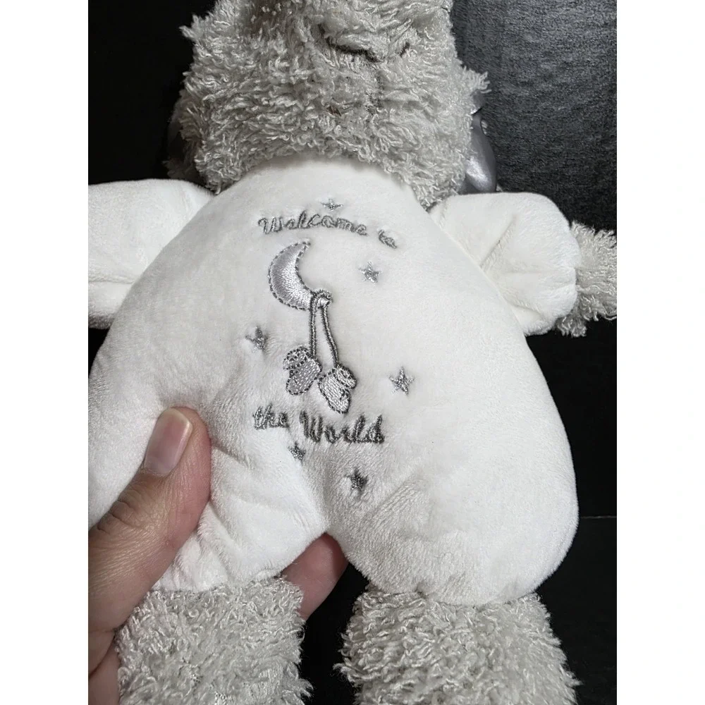 Little Me‎ Welcome To The World White Gray Elephant 9